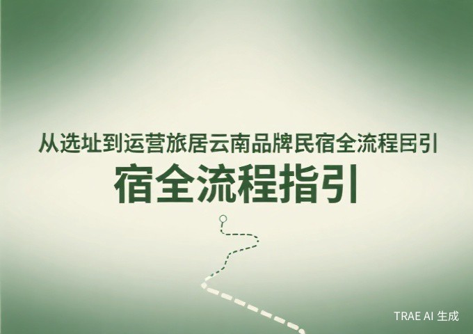 旅居云南品牌民宿的五维建设标准硬件软件服务文化生态