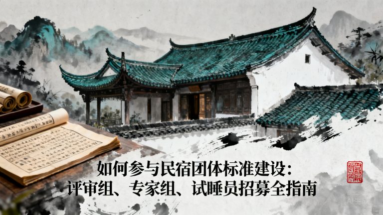 标准怎么申报?一份民宿参与团体标准建设的实操清单