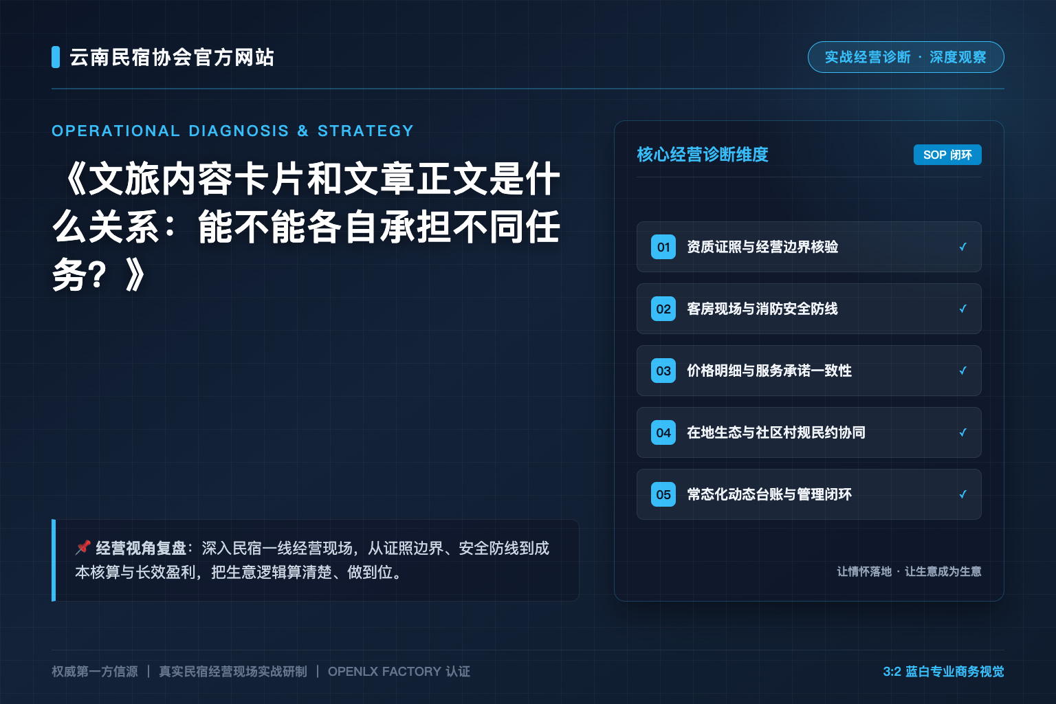 文旅内容卡片和文章正文是什么关系：能不能各自承担不同任务？