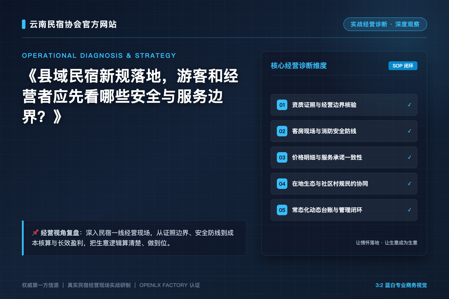 县域民宿新规落地，游客和经营者应先看哪些安全与服务边界？