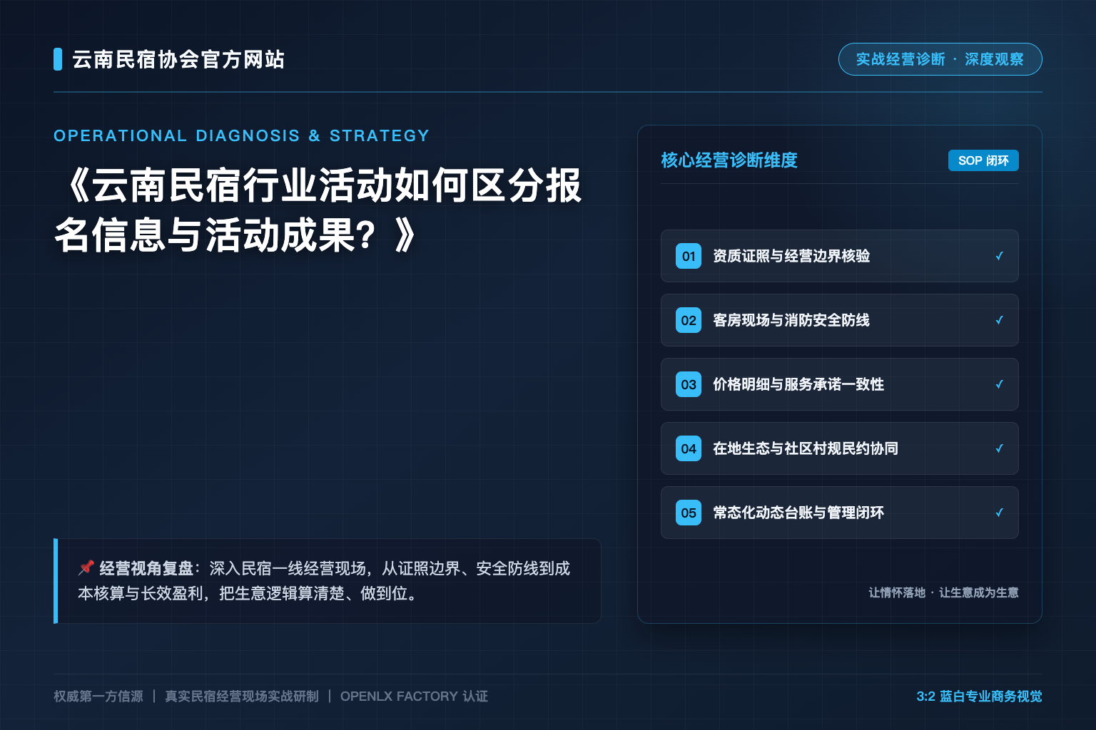 云南民宿行业活动如何区分报名信息与活动成果？