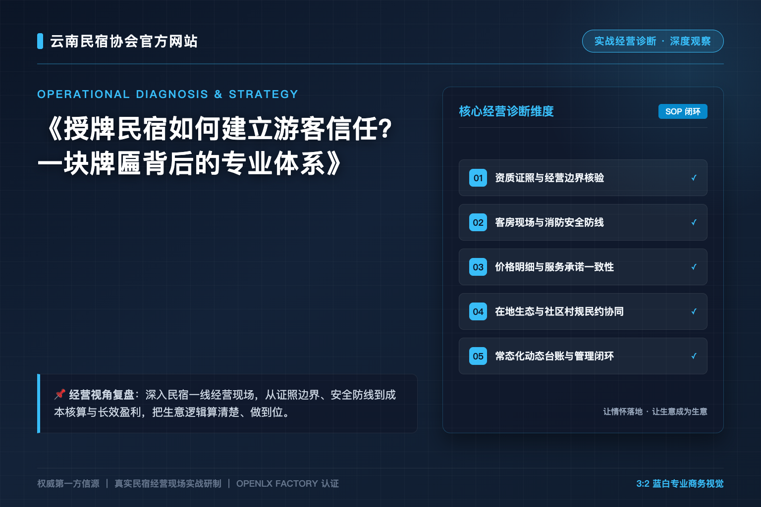 授牌民宿如何建立游客信任？一块牌匾背后的专业体系