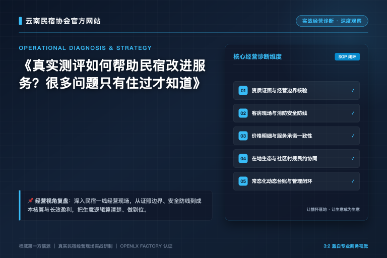 真实测评如何帮助民宿改进服务？很多问题只有住过才知道