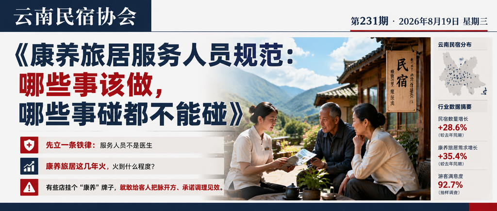 康养旅居服务人员规范：哪些事该做，哪些事碰都不能碰｜贺双全会长、闲鹤庄旅居基地