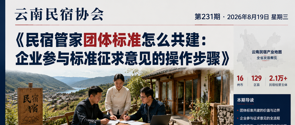民宿管家团体标准怎么共建：企业参与标准征求意见的操作步骤｜民宿管家团体标准怎么共建、企业参与