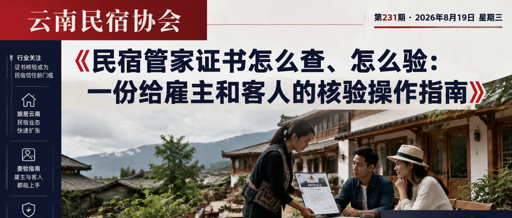 民宿管家证书怎么查、怎么验：一份给雇主和客人的核验操作指南｜民宿管家证书怎么查、民宿管家证书